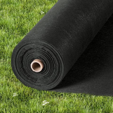 8OZ 4x100FT Non-Woven Ground Cover Fabric Weed Control Geotextile Ground Cover
