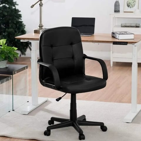 Ergonomic Office Chair with 360-Degree Wheels Comfortable Seating Solution for