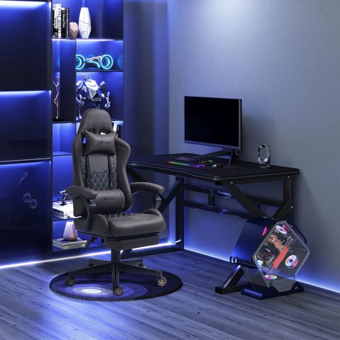 Ergonomic High Back Brown Office Chair Adjustable Swivel Recliner Lumbar