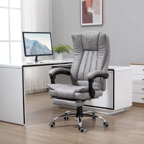 Microfiber Massage Executive Office Chair High Back Desk Chair with Heating