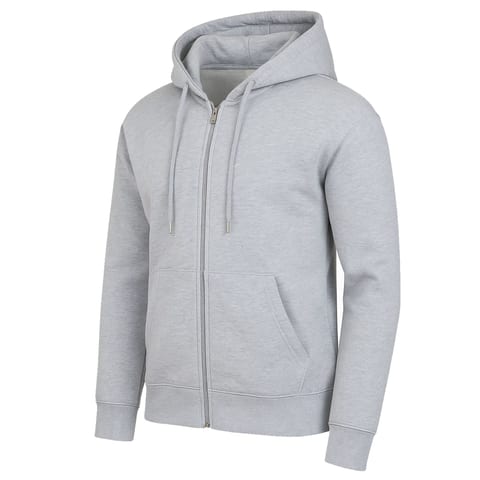 Men's Solid Winter Sherpa Lined Full Zip-Up Hooded Breathable Eco-Friendly