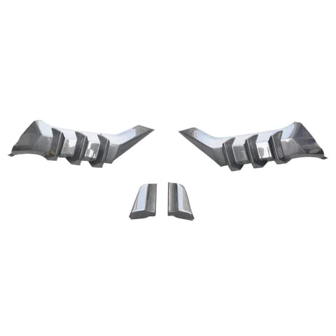 M Style Auto Carbon Fiber Fins Spoiler Wing Splitter Rear Bumper Lip for Honda