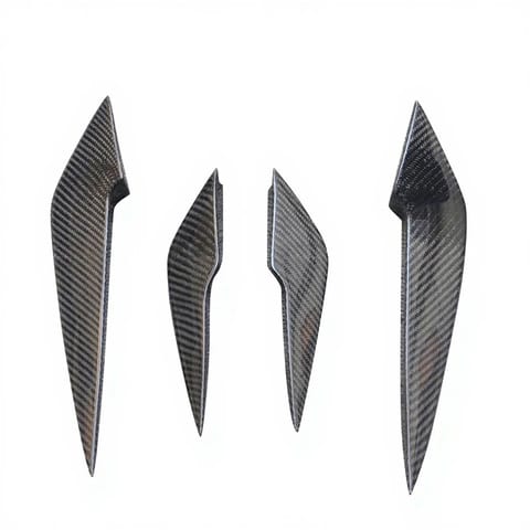 Carbon Sword Front Bumper Lip Side Winglet Splitters Canards for Lexus IS250