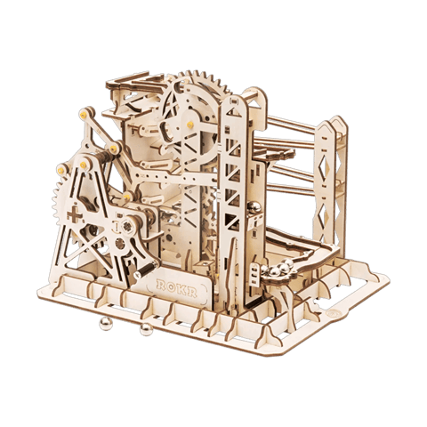 Robotime DIY Self Assembly Mechanical Gear Model LG503 Marble Explorer 3D