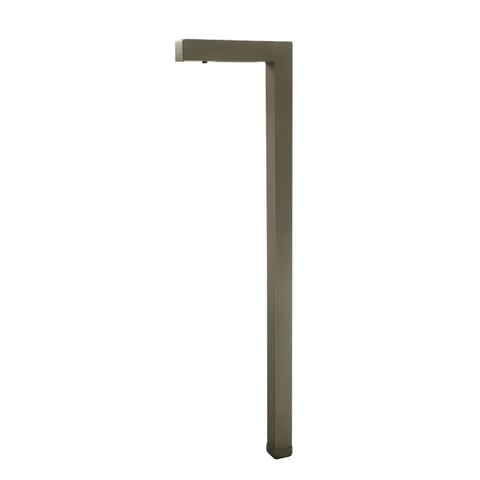 Lutou 2404 Antique Bronze G4 LED Bulb Brass L Shade Path Lights for Outdoor