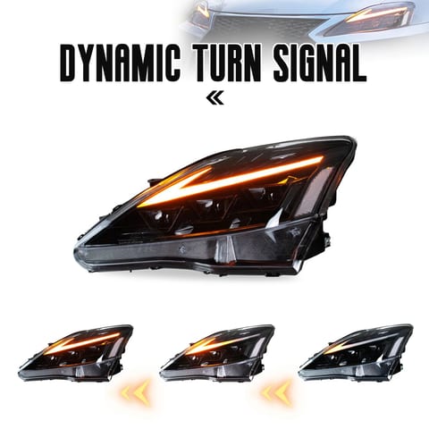 HCMOTIONZ DRL Start up Animation Head Lights 2006-2013 IS350 C ISF IS 220d RGB
