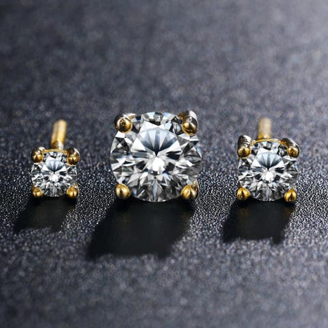 Local High Quality Women 6.5mm 1ct Classic 925 Sterling Silver VVS Moissanite