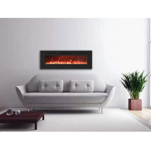 Luxstar 72 Inch Indoor Fireplace with Dimmer Modernization Electric Fireplace