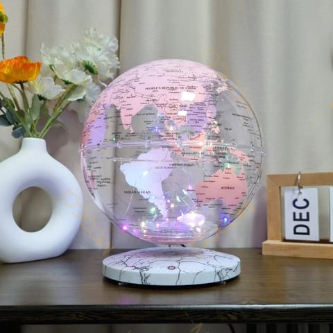8 Inch Decorative World Earth Transparent Educational Teaching Geography Globe