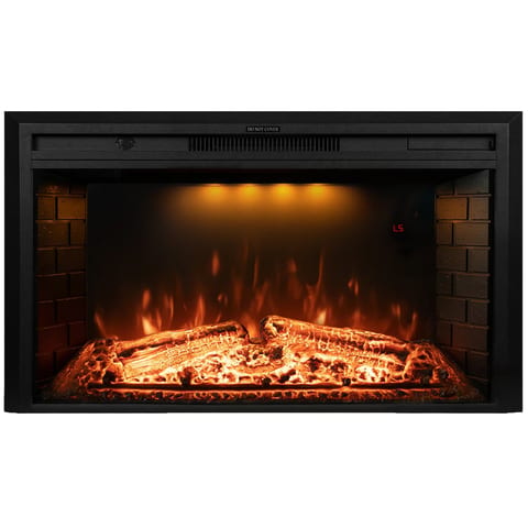 Luxstar 36 Inch Insert Electric Fireplace Heaters with Remote Control Decor Led