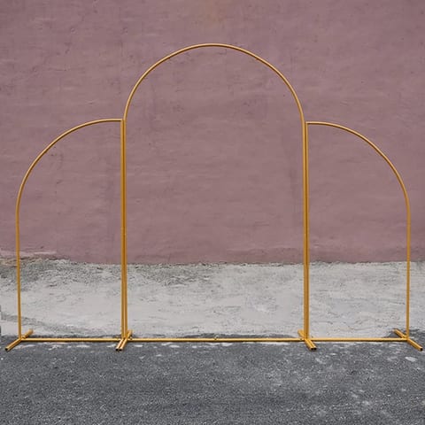 3 Pcs/set Metal Wedding Arch Irregular Flower Stand Birthday Background