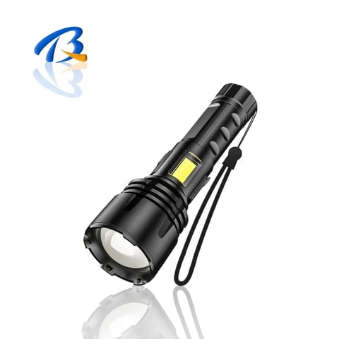 Xhp70 Leds Flashlight Dimmable Zoom Torch Lamp Warm Light/white Light 5000k