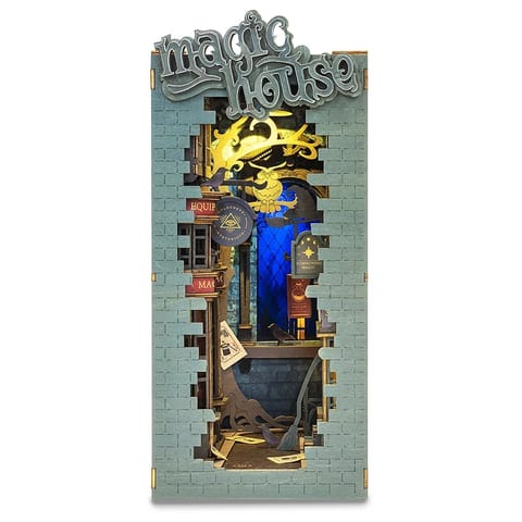 Robotime Rolife DIY Miniature House TGB03 Magic House 3D Wooden Puzzles Book