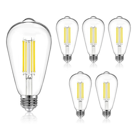 China ST58 ST19 8W 6 Pack Set E26 Amber Warm White Dimmable Vintage Antique