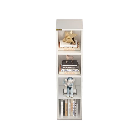 YQ FOREVER MDF Bookcase Home Storage Bookshelves Wooden Cabinet Modern