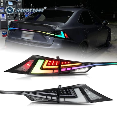 HCMOTIONZ RGB Tail Lights DRL Start up Animation IS250 300 350 300h 200t F Rear