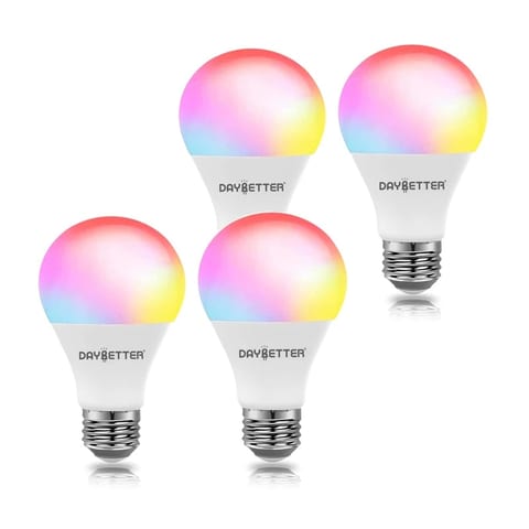 9W Smart A60 Bulb 2/4/6/8/10 Pack Set E26 RGB Cold Warm White Dimmable App