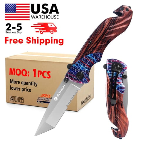 Mini Outdoor Survival Tool Camping Hunting Folding Pocket Edc Tactical Survival