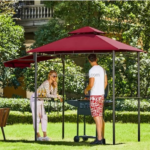 Factory Directly Promotional Gazebo Collection Side Awnings Shelves 2-Tier