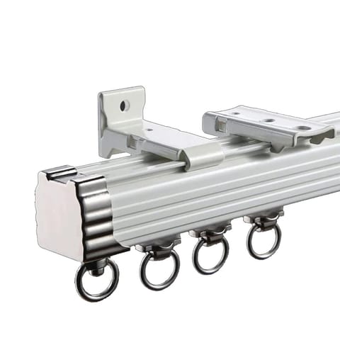 ZSHINE Curtain Tracks Ceiling or Wall Mounting Heavy-Duty Curtain Rails