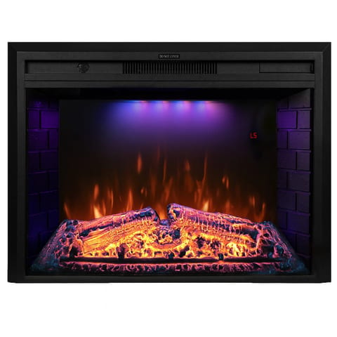 Luxstar 33-Inch Modern Electric Fireplace Insert Factory Cheap Built-in