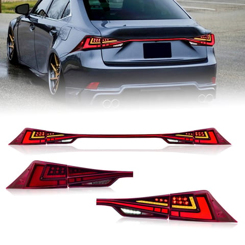HCMOTIONZ Factory New LED Tail Lights Start up Animation DRL for Lexus IS 200t
