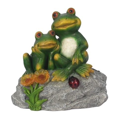 Wholasels Kawaii Craft Modern Statue Creative Garden Stone Frog Artifacts for