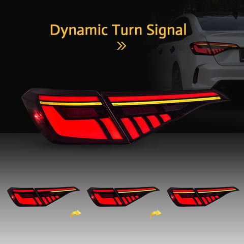 HCMOTIONZ Tail Lamps for Honda for Civic 2022-2025 11th Gen Start-Up Animation