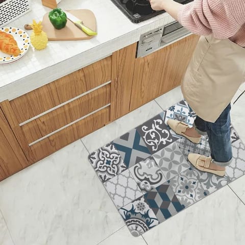 New Technology PVC Kitchen Standing Mat Set Soft Diatom Oilproof Antiskid with