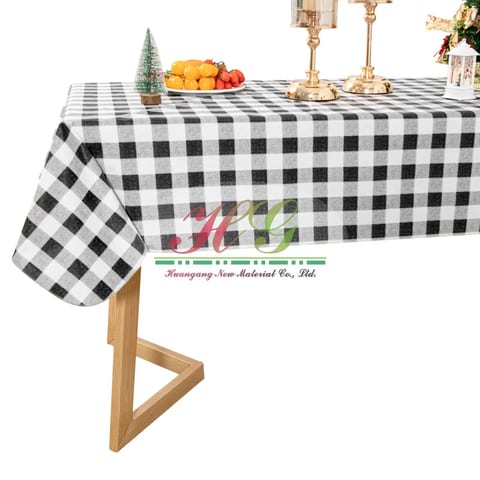 Printing Oilproof Waterproof Pvc Tablecloth Cotton Linen Dining Room Upholstery