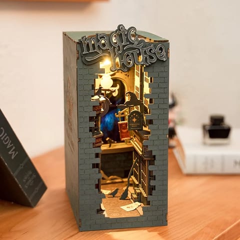 Robotime Rolife Toys 3D Wooden Puzzles TGB03 Magic House Book Nook DIY