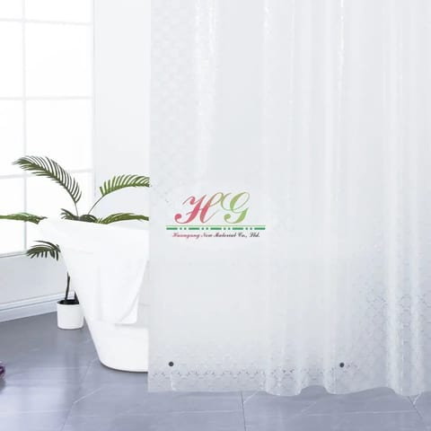 PEVA 3D Floral Pattern Home Shower Curtain Quality Must-Have for Bathroom