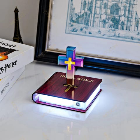 Original Manufacturer's Religious Gifts RGB Changing Color Magnetic Levitating