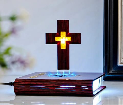 Jesus Bible Book Magnetic Levitating Perfect Spiritual Elegance Bedroom