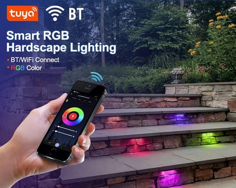 USA Warehouse Low Voltage IP65 Waterproof Adjustable CCT Rgbw BT Smart 12V