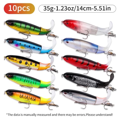 10pcs/set 13g 10cm Premium Fishing Lure Kit Bass Trout Baits With Propeller