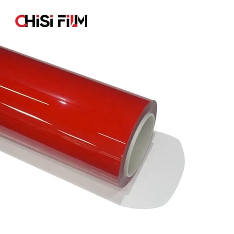 CHISI TPU Ferrari Red Color Ppf Film Anti Scratch Self Healing Car Paint