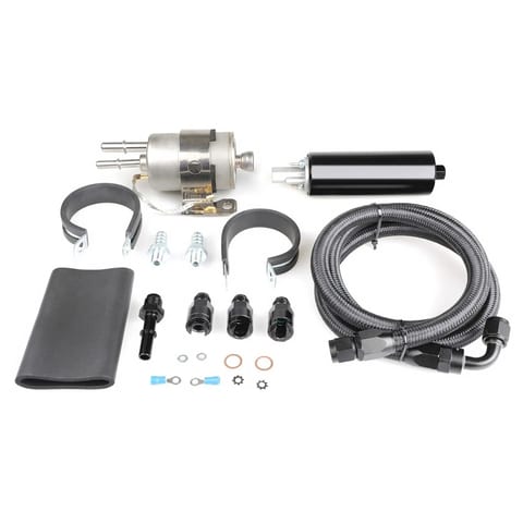 GSL392 255LPH Inline Fuel Pump & 58 PSI EFI Fuel Filter Regulator Kit With 6AN