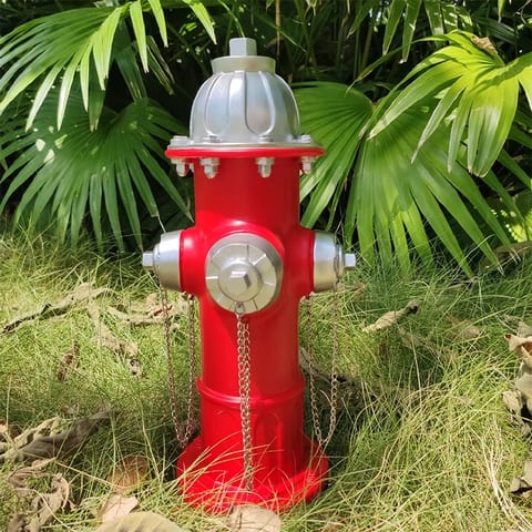 Garden Fire Hydrant Ornaments Snail Flowers Plants New Garden Decor Creative