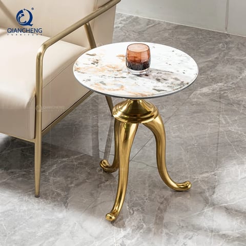 China Metal Side Table Modern Designer Manufacturer 3 Leg Stand for Bedroom