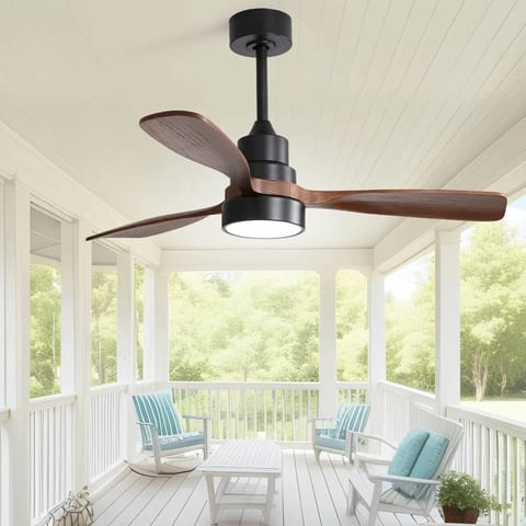 USA 48 Inch 3 Solid Wood Ceiling Fan Decorative Indoor Modern Ceiling Fan With
