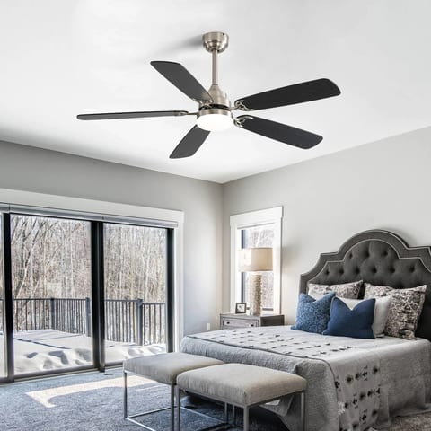USA 52 Inch 5 Blade Ceiling Fan Modern Bldc Motor Decorative Household Ceiling