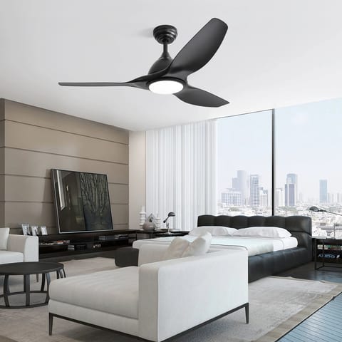 USA 52 Inch 3 Blade Ceiling Fan Noiseless Reversible Motor Ceiling Fan with