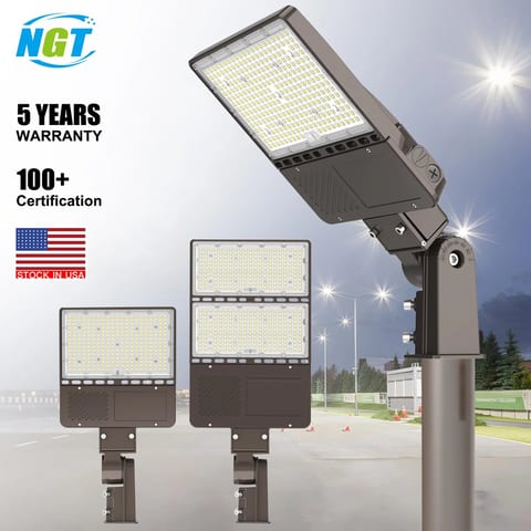 Area Lights US CA Stock 150W - 320W 3CCT 3WATT 100-480VAC Photocell Fixture LED