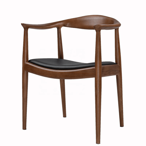 Modern Classic Living Room the Kennedy Dinning Chair Leather Seat Solid Wooden