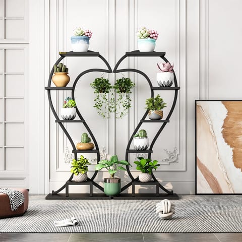YQ JENMW Simple Wrought Iron Flower Rack Rack Indoor Living Room Balcony