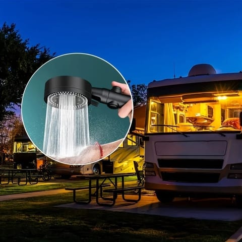 RV Handheld Shower Head Holder, Punch Free Adjustable Shower Wand Holder, Hand