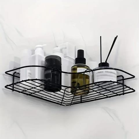 Commodity Shelf 2pcs Wall Mounted Bathroom Shelf, Shower Caddy Rack, No