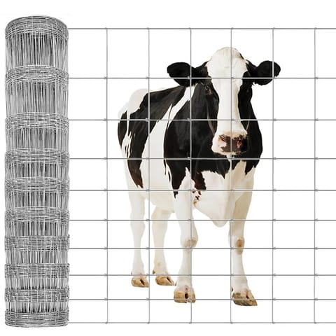 Heavy Duty Galvanized Livestock Farm Wire Mesh Fence Hinge Joint Horse Cattle