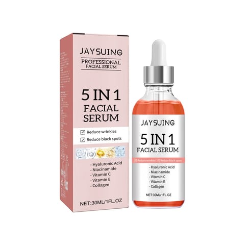 Jaysuing 5 in 1 Beauty Serum Squalane Infused for Home Use Moisturizes Firming